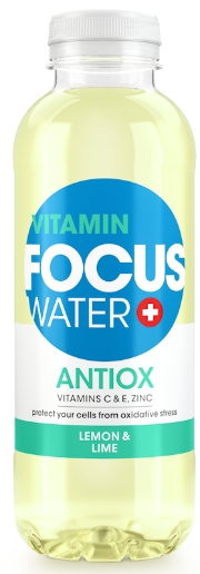 FocusWater Antiox Zitrone & Limette 12er