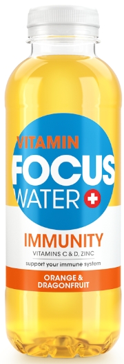 FocusWater Immunity Orange&Drachenfrucht