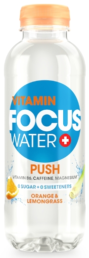 Focuswater PUSH Orange & Zitronengras