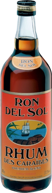 Ron del Sol Rum braun 