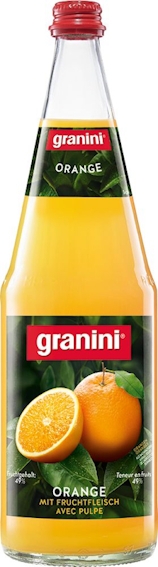 granini Orange mit Fruchtfleisch Nektar